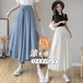 ワイドパンツ レディース ボトムス ガウチョパンツ シフォン 裾プリーツ フレアパンツ ガウチョ パンツ ボトムス スカーチョ ゆ