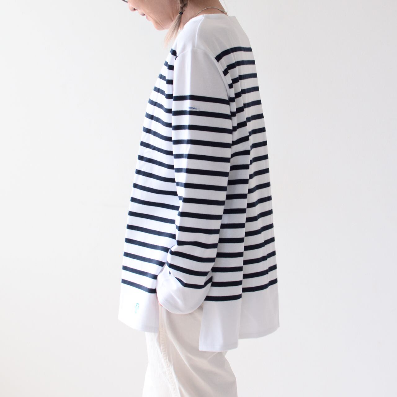 ORCIVAL [オーチバル・オーシバル] W BOAT NECK L/S LONG SLIT P.O.