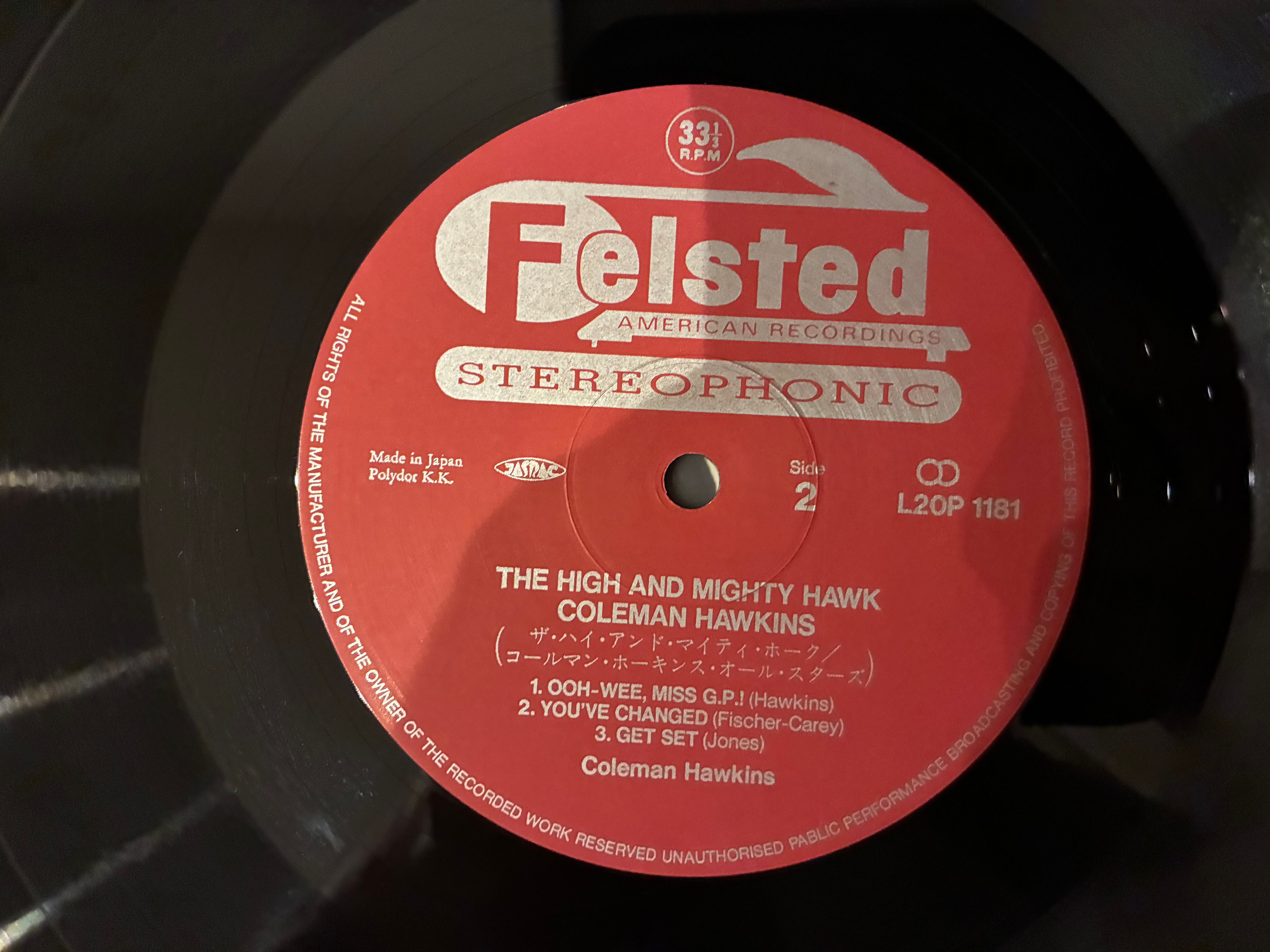 COLEMAN HAWKINS / THE HIGH AND MIGHTY HAWK | sixteen records