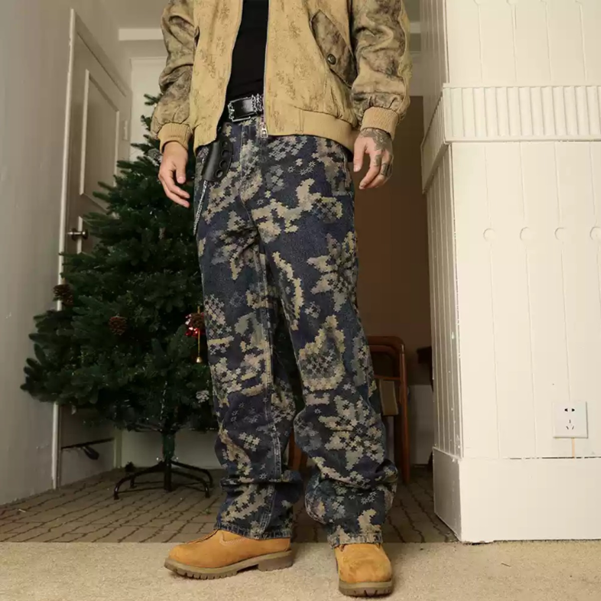 【DRIP6551】South Jacquard Camouflage Pattern Denim | DRIP | ドリップ