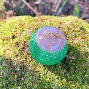 緑龍様*龍の宝玉オルゴナイト(大玉)天翔