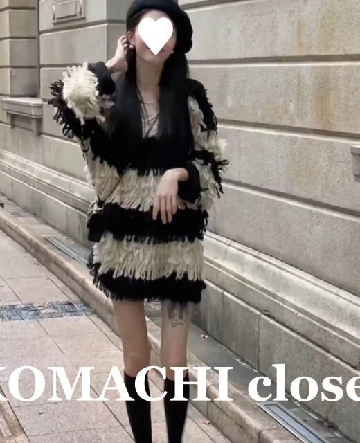 【送料無料】 もこもこタッセルワンピース ワンピース 長袖 ショート丈 ラウンドネック プルオーバー ボーダー柄 ストレート ルーズ 韓国 レディース オルチャン 可愛い 大人可愛い 大人女子 シンプル きれいめ カジュアル 大人 気品 上品 おしゃれ お洒落 こなれ感 抜け感 かっこいい きちんと 大人女子 キュート ラブリー S M L XL ブラック 秋 冬 10代 20代 デート 女子会 お泊まり 旅行 休日 普段使い コーデ トレンド 脚長 美脚 楽チン