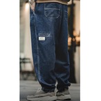Wide Leg Loose Fit Easy Denim Pants ◇H0102