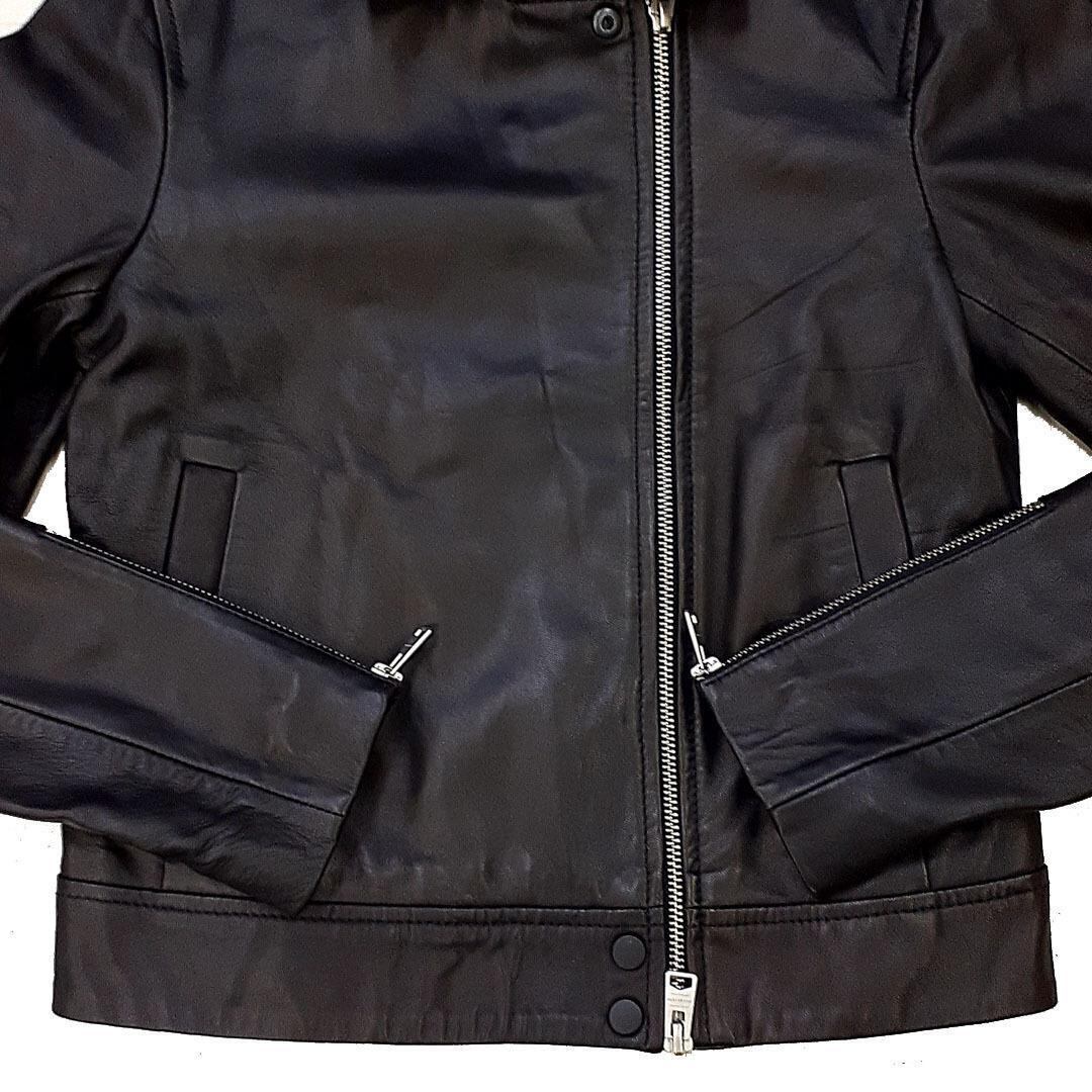 美品 オールセインツ ライダースジャケット ラムレザー 20-22122543