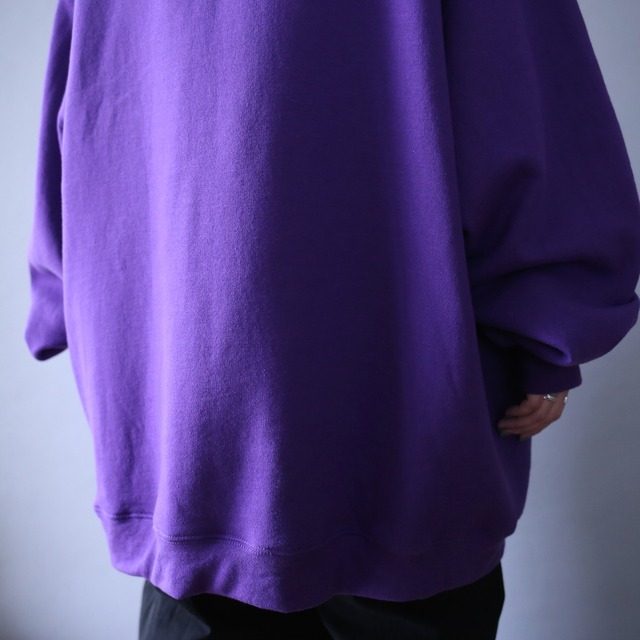 "Champion" violet color super over silhouette sweat parka