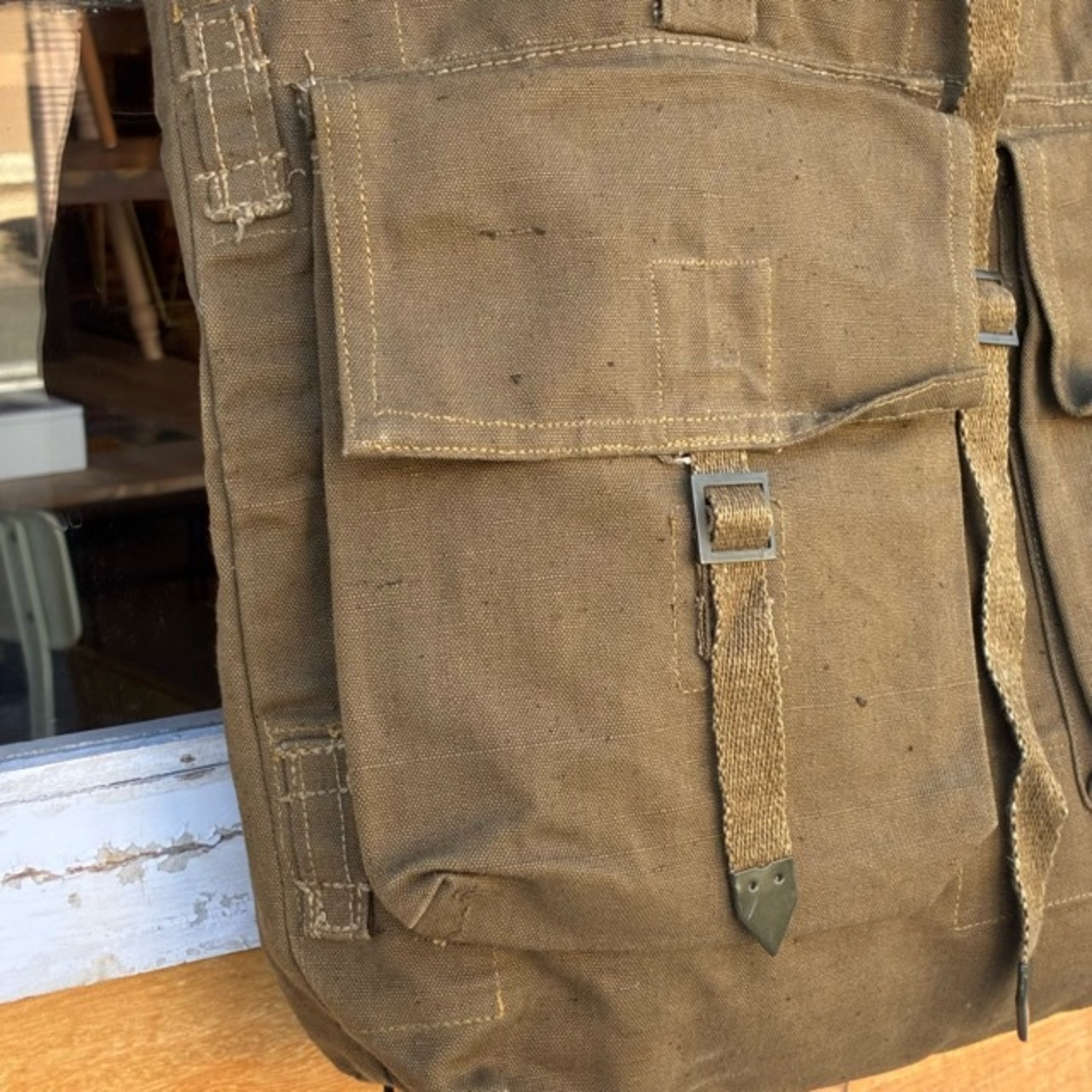 Czech M60 Remake Tote Bag  Cotton　チェコ　リメイクトートバッグ　コットン　ミリタリー　A4　カーキ　グリーン　オリーブ　軍物　1960年代　ヴィンテージ
