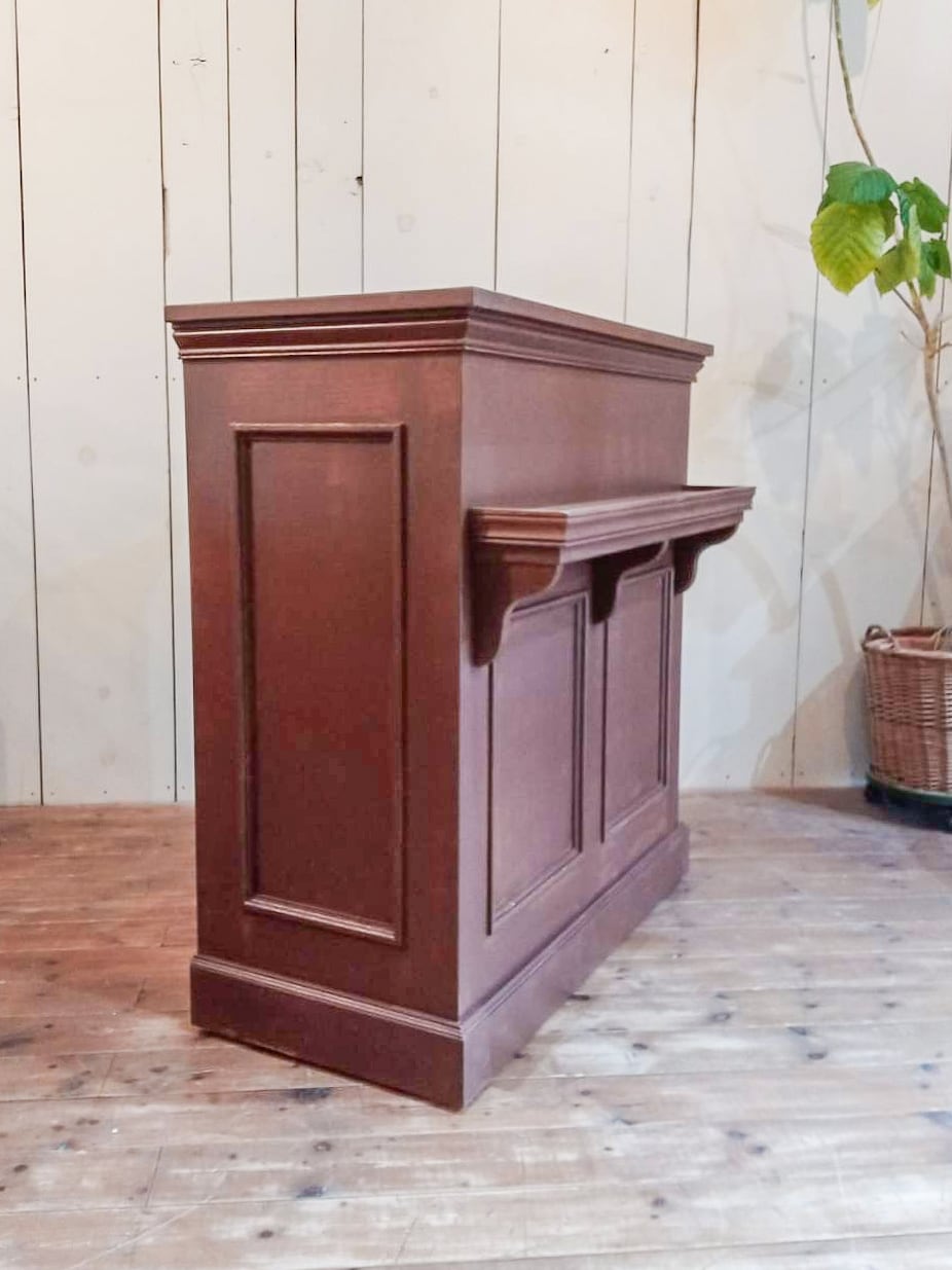 キャスター付き受付カウンター145（レストラン向け・アンティーク調