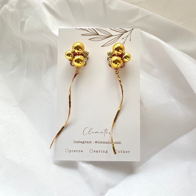 ◇A-2 ガラスアメリカンピアス