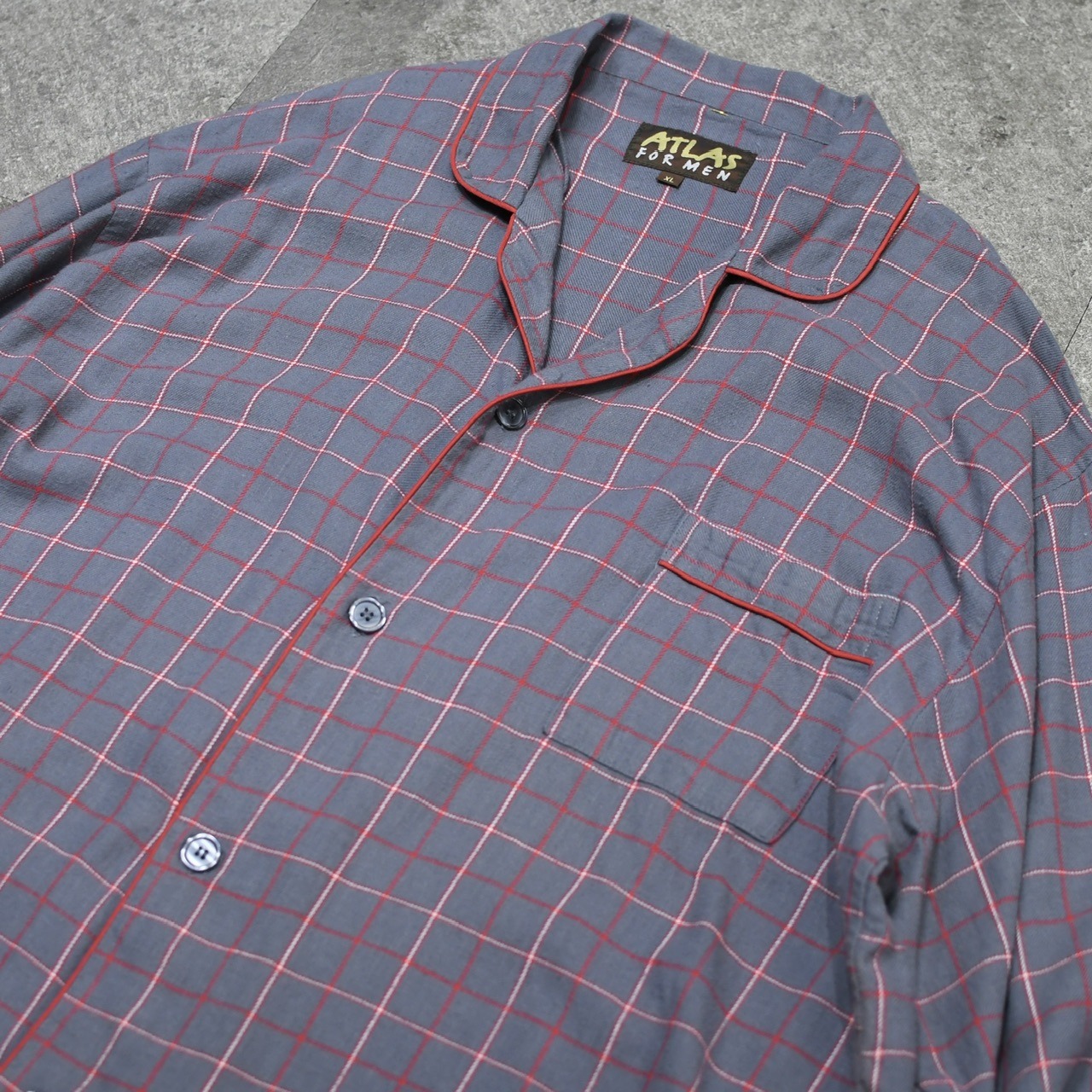 ATLAS check pajama shirt