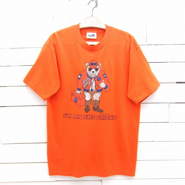 1990's WearGuard EMS Reddy Teddy TEXAS DEPT OF HEALTH テキサス 熊 プリントTシャツ メンズ Lサイズ MADE IN USA