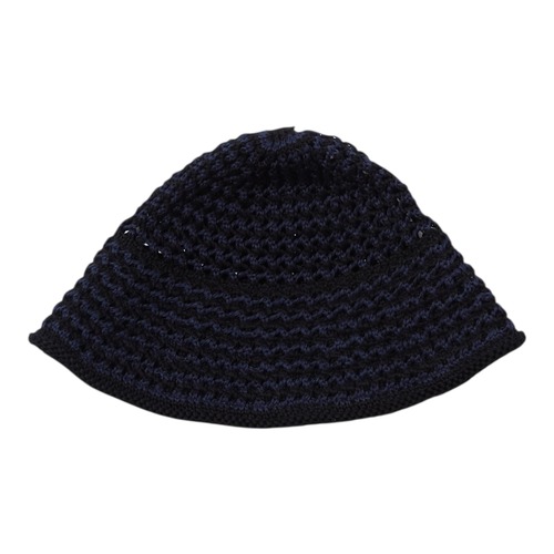 【Diaspora Skateboards】Cotton Croche Knit Hat (BLACK)〈国内送料無料〉