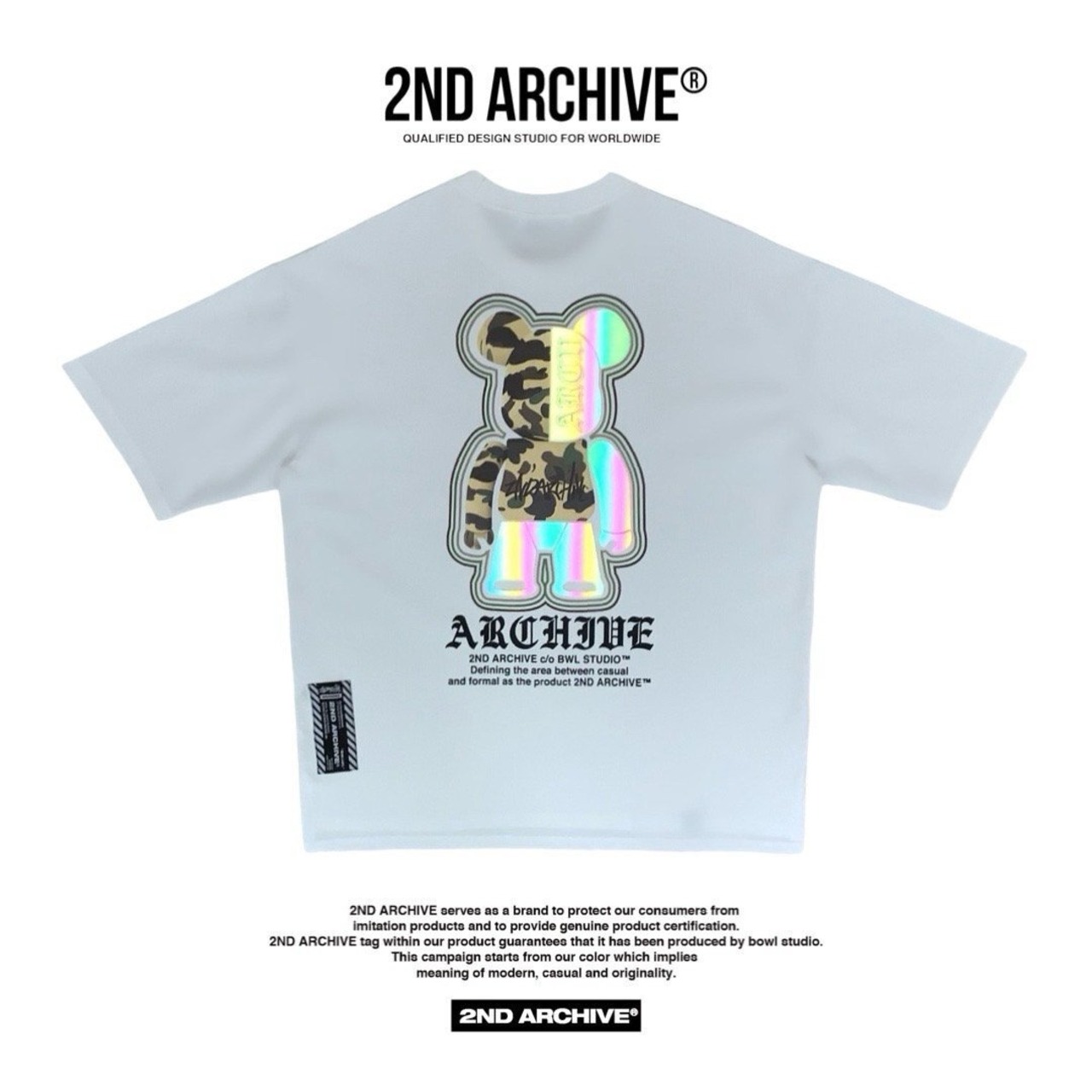 2ND010 2NDARCHIVE Tシャツ 韓国ファッション オーバーサイズ ユニセックス