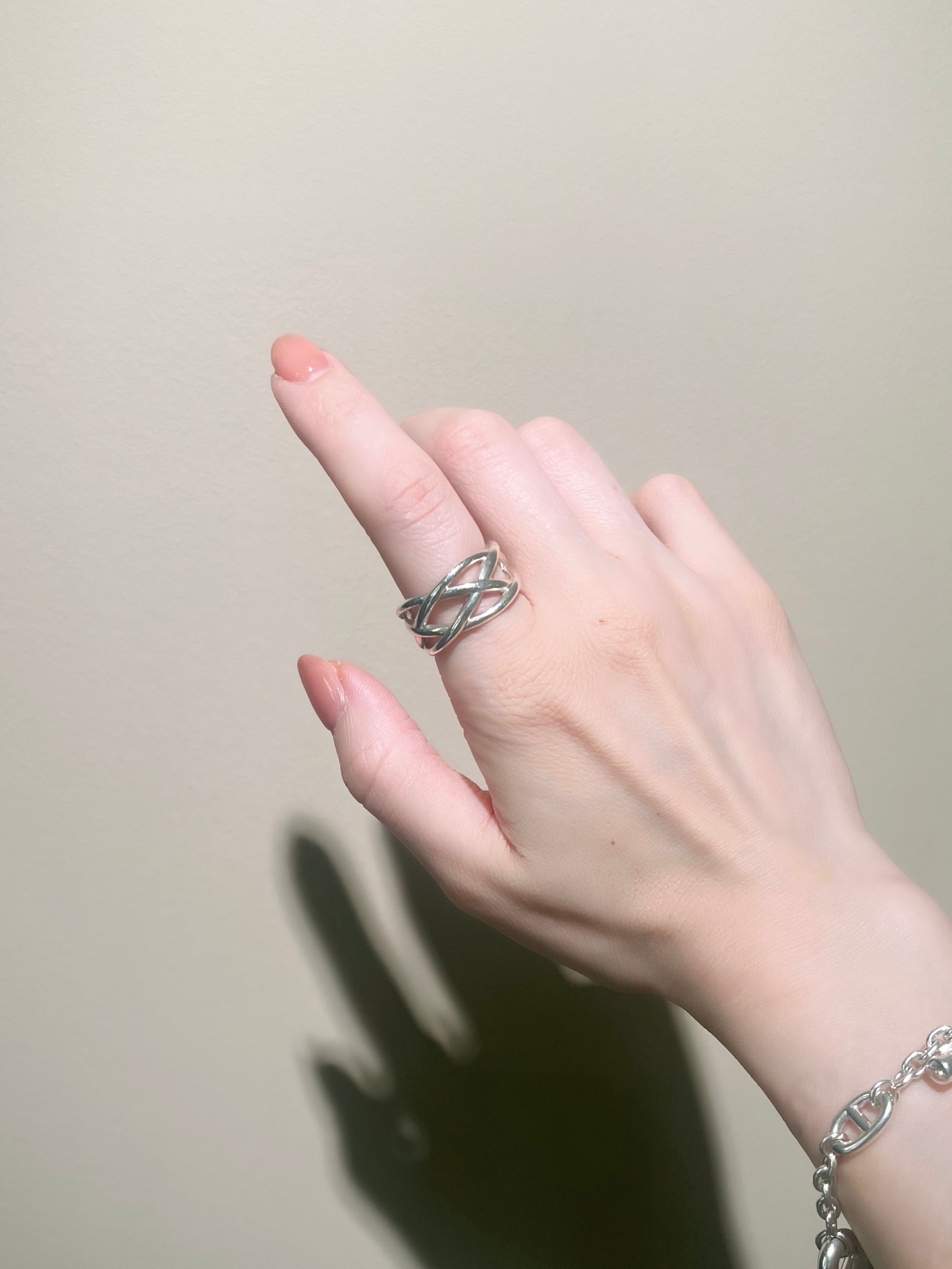 希少サイズ【TIFFANY&CO】【19号】2602 名品ケルティック 編み込み