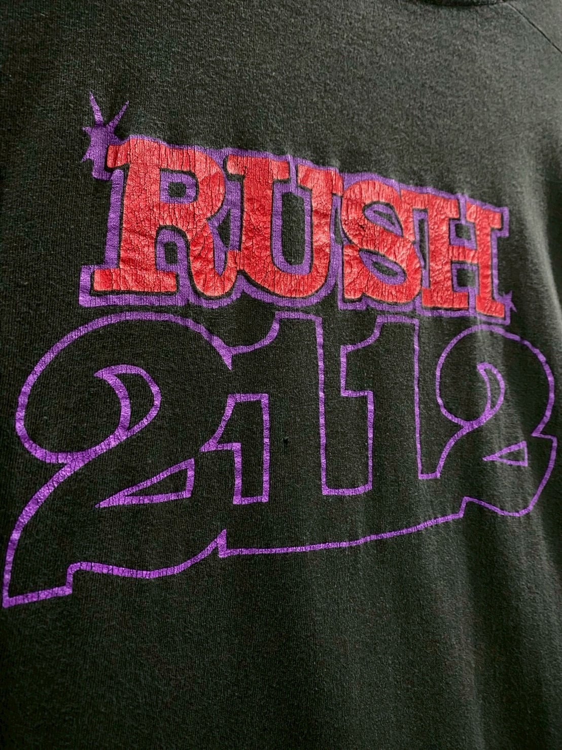 X VINTAGE】90's “RUSH” “2112” Print Design Vintage Loose T-Shirt