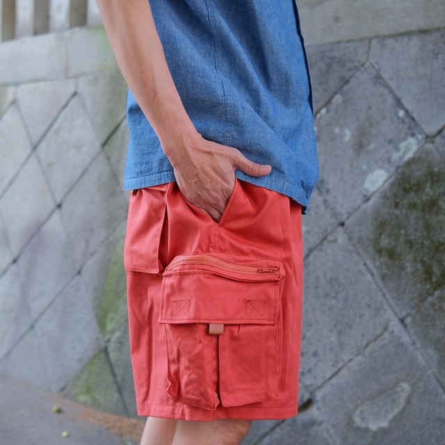 KENNETH FIELD(ケネスフィールド) /限定GUIDE SHORTS Ⅱ TWILL-ORANGE-(61)