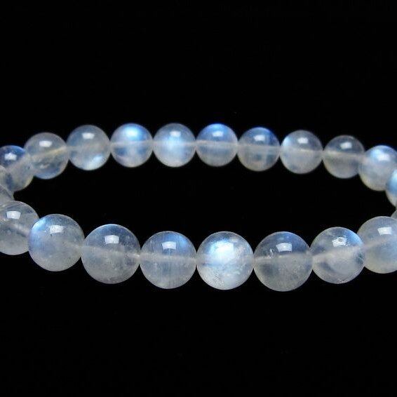 ムーンストーン ブレスレット 8mm 一点物 メール便可 [M便 1/10] 111-44533