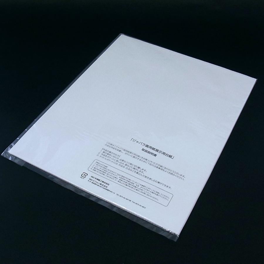 ジャバラ画用紙展示用台紙 A4 10コマ（ホワイト）タイトルカード用