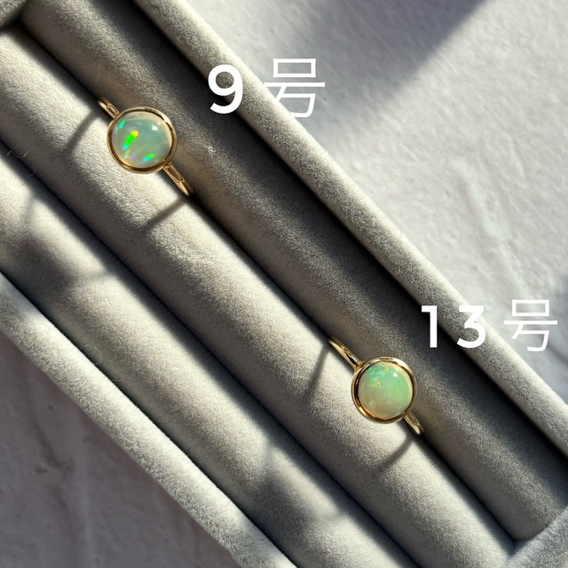 【round ring】プレシャスオパール