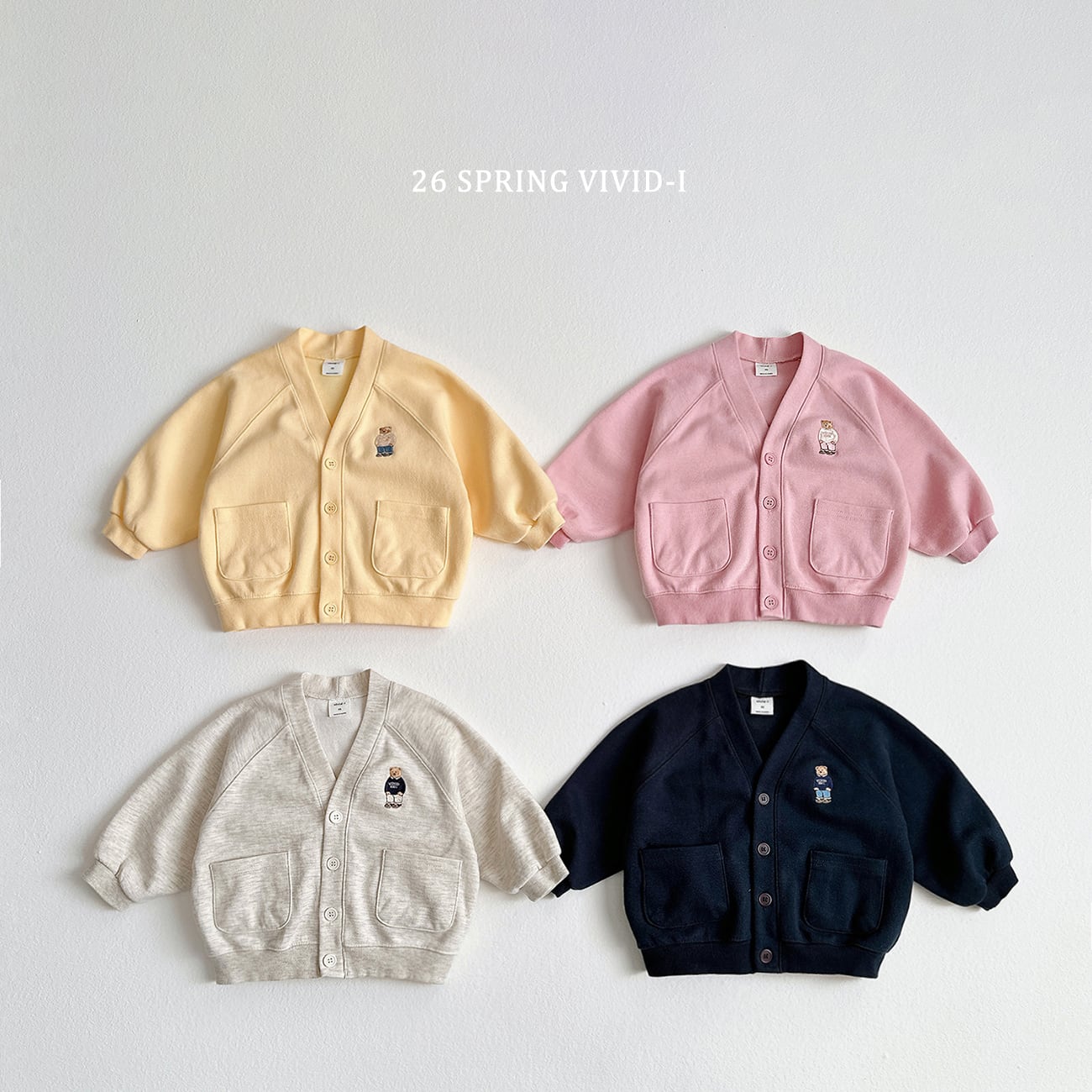 baer pocket cardigan【VIVID】※3月下旬〜4月上旬発送予定