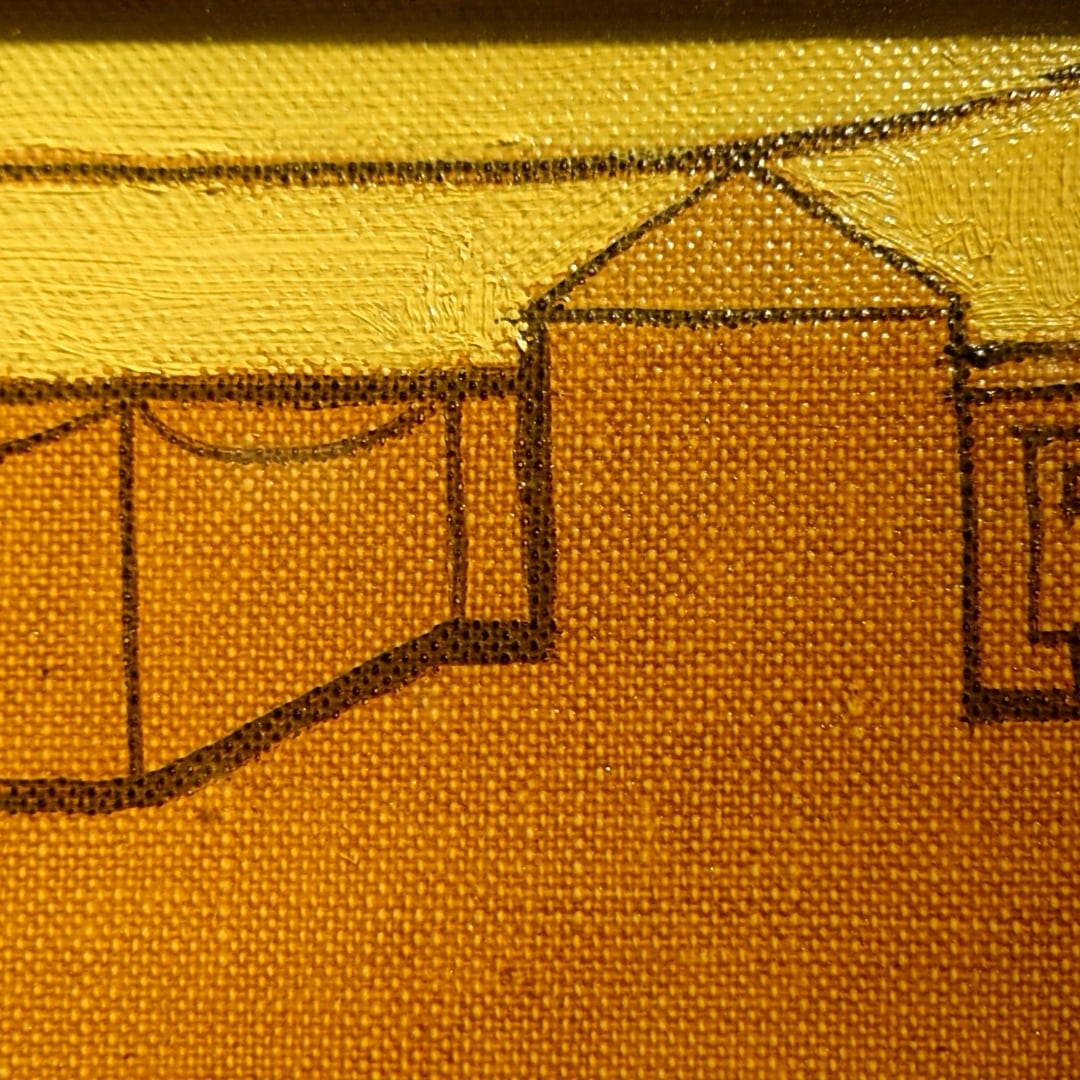 大沢昌助作 ｢風景｣ 油彩画 F4号 額装 | coshiki