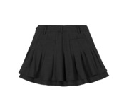 GOXO ゴーエックスオー メタルハート ツーレイヤー スカート チャコール