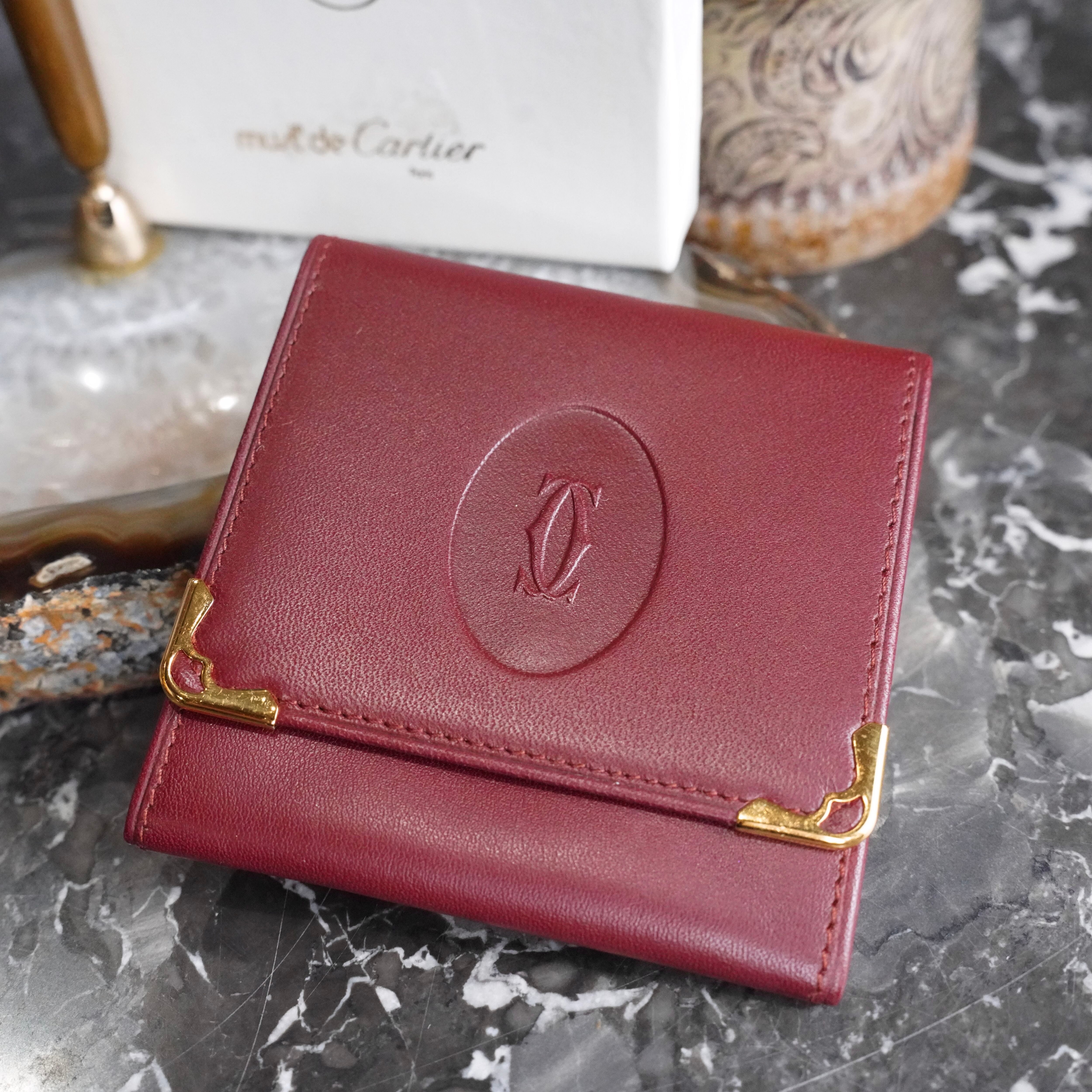 Cartier MUST LINE LEATHER COIN PURSE/カルティエマストラインレザー