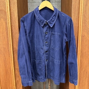 FRENCH VINTAGE SAINT JAMES WORK BLUE TWILL JACKET
