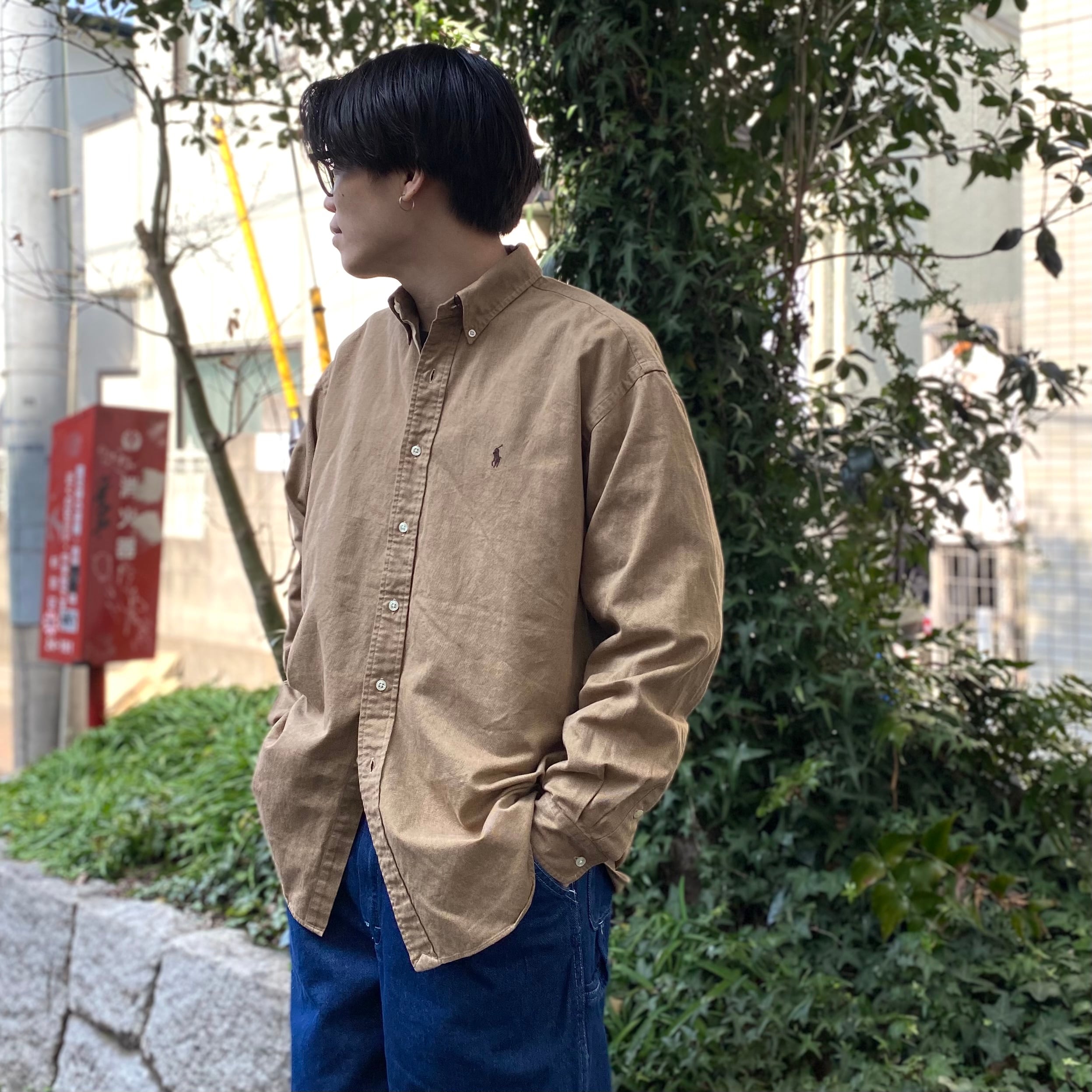 size：L【 Ralph Lauren 】BLAKE ラルフローレン 長袖 ボタンダウン ...