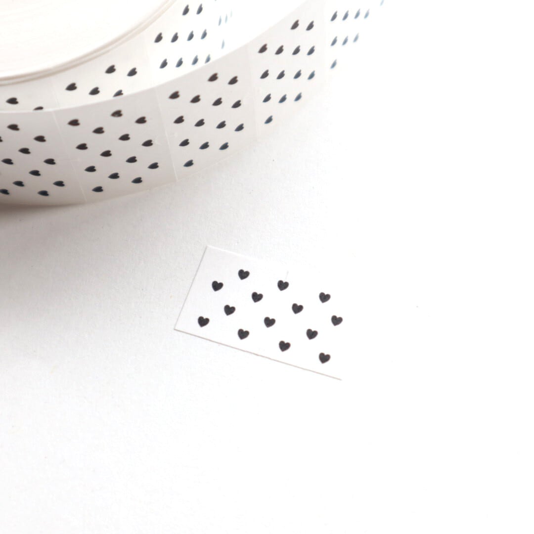 forme. ハート・モノクローム 強粘着 ラベラーシール FO02
