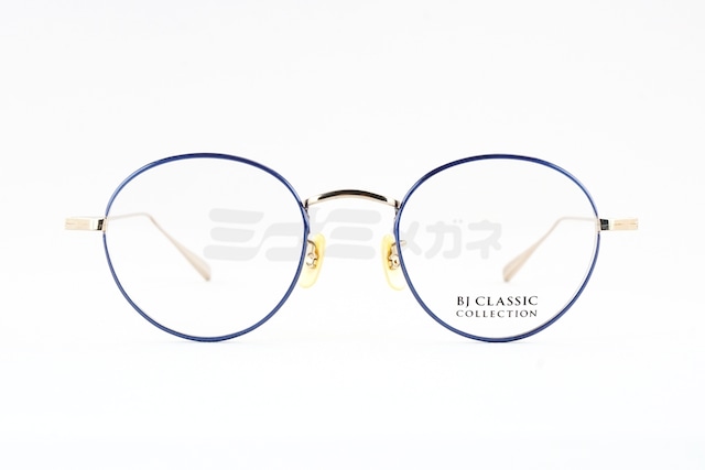 【石原さとみさん着用モデル】BJ CLASSIC メガネ PREM-114S NT C-1-6 ブルー ボストン 七宝リム チタン クラシカル BJクラシック 鯖江 日本製 正規品-2枚目