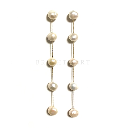 【 3/31 再入荷 】Dots 5pearls - ドッツ 5連バロックパール -