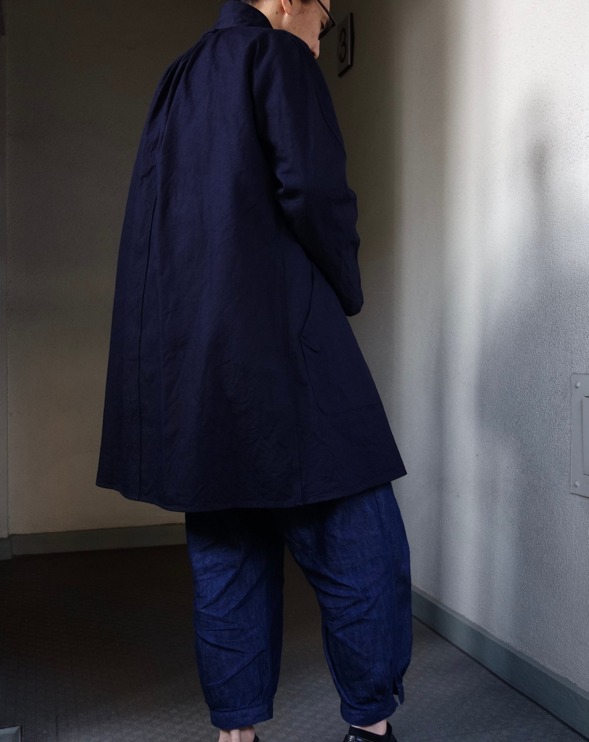 french farmers indigo coat | ATELIER GARDENIA