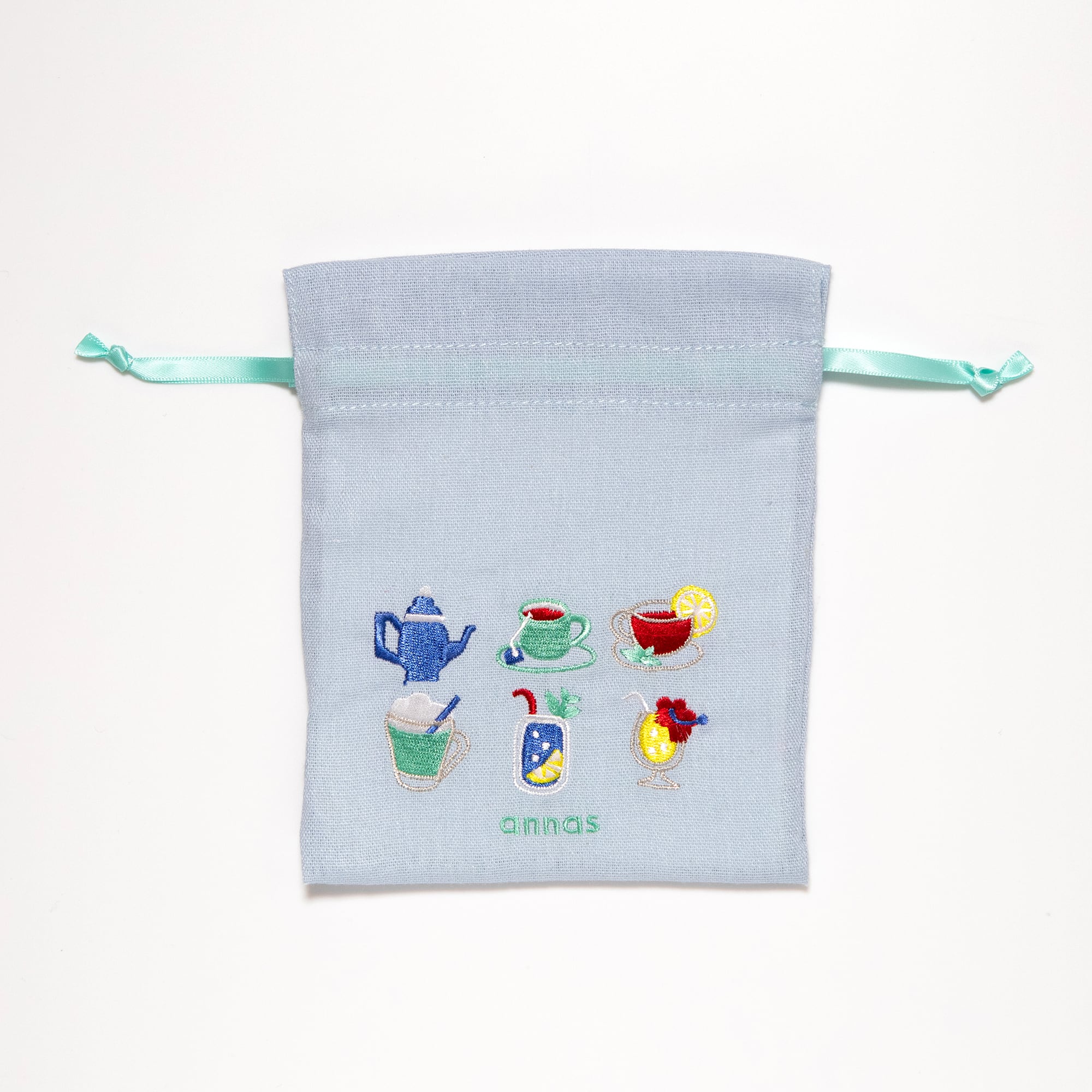 annas刺繍文具】刺繍ミニきんちゃく｜ドリンク | Net store アンナとラパン