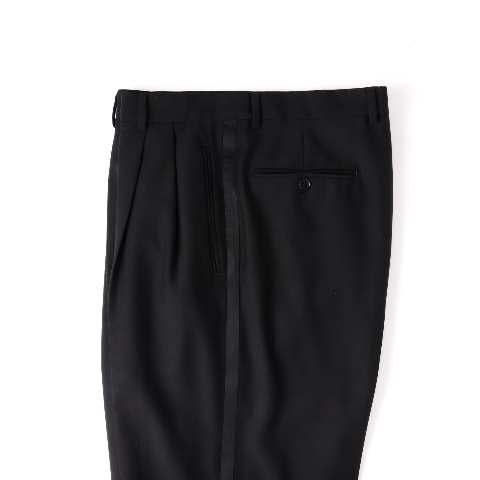 極美品】Special vintage wool tuxedo slacks pants W33 Black made in