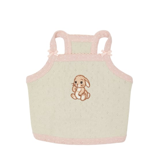 S.M/即納【Sallys】Bunny top (Pistachio Rose)