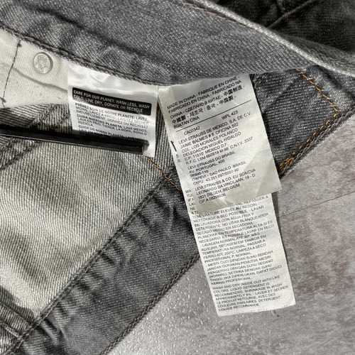【W33 L34】 japan levi's 先染ブラック リーバイス 569 詳細写真6