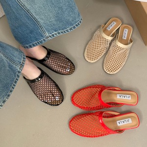 メッシュミュールサンダル　3色　01062