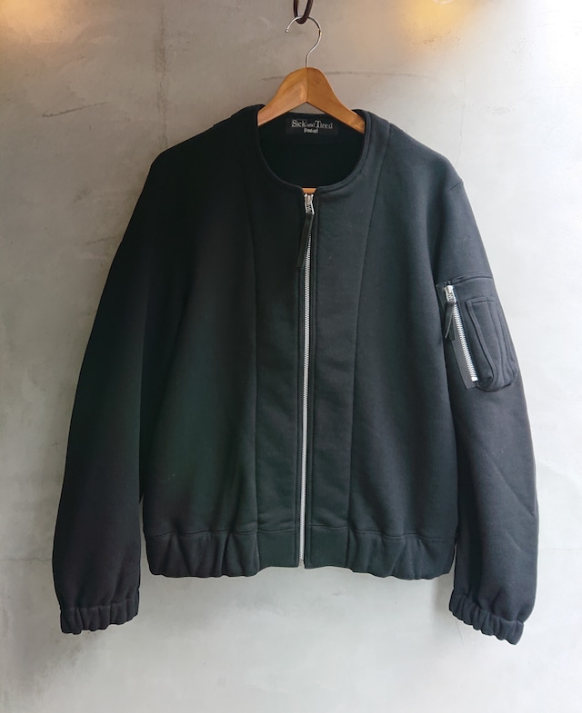 Sick and Tired G-1 LINE CREW JACKET Black Color