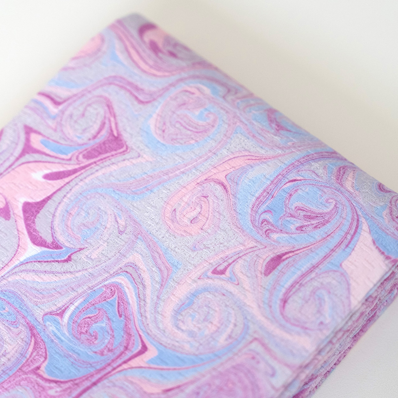 墨流し半幅帯［朝露と薔薇の香り］マーブル柄