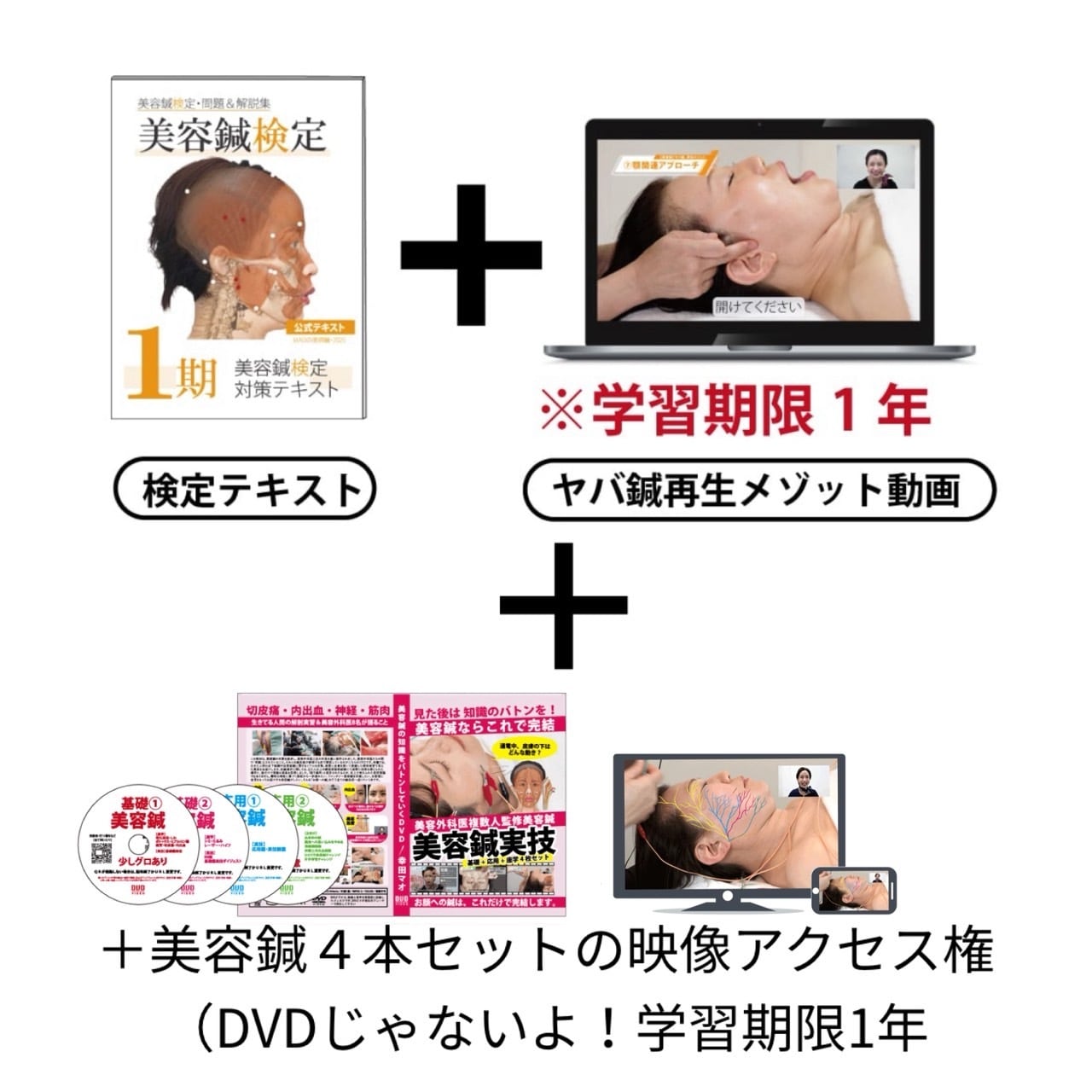 【初心者はこれ!】美容鍼導入セット・学習期限1年【映像】
