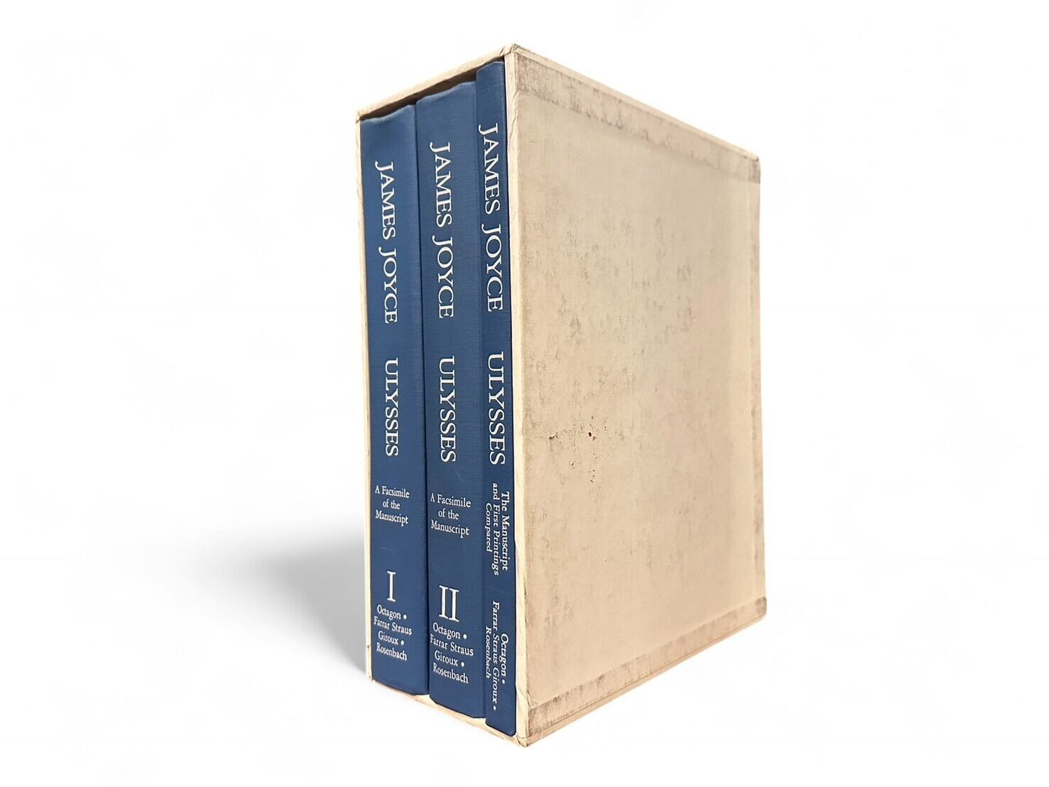 【SL330】【FIRST EDITION】ULYSSES A FACSIMILE OF THE MANUSCRIPT With a critical introduction by Harry Levin and a bibliographical preface by Clive Driver in 3 volumes(1975) /James Joyce