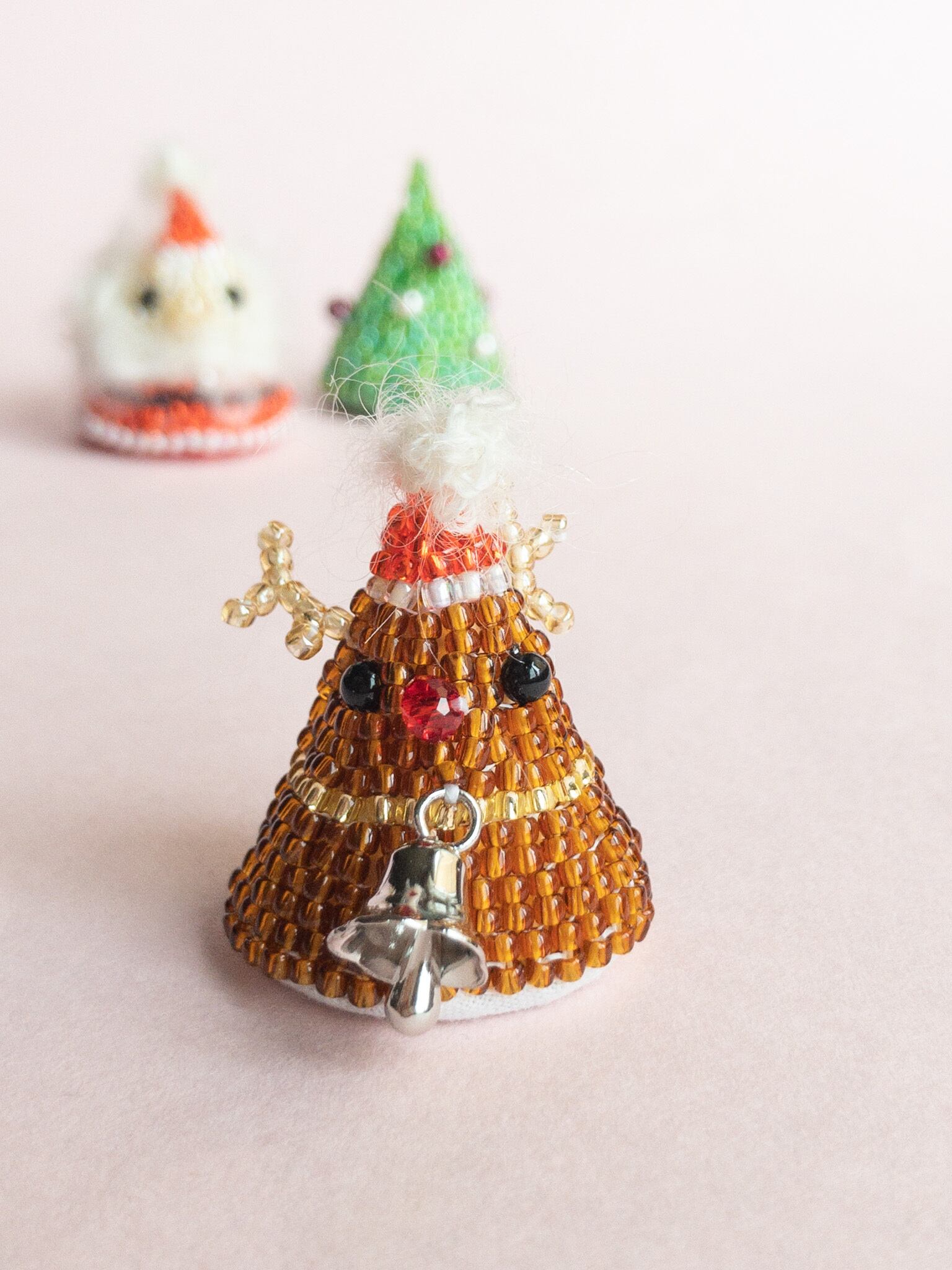 ビーズのミニクリスマス飾り(3個セット) | Pay ID