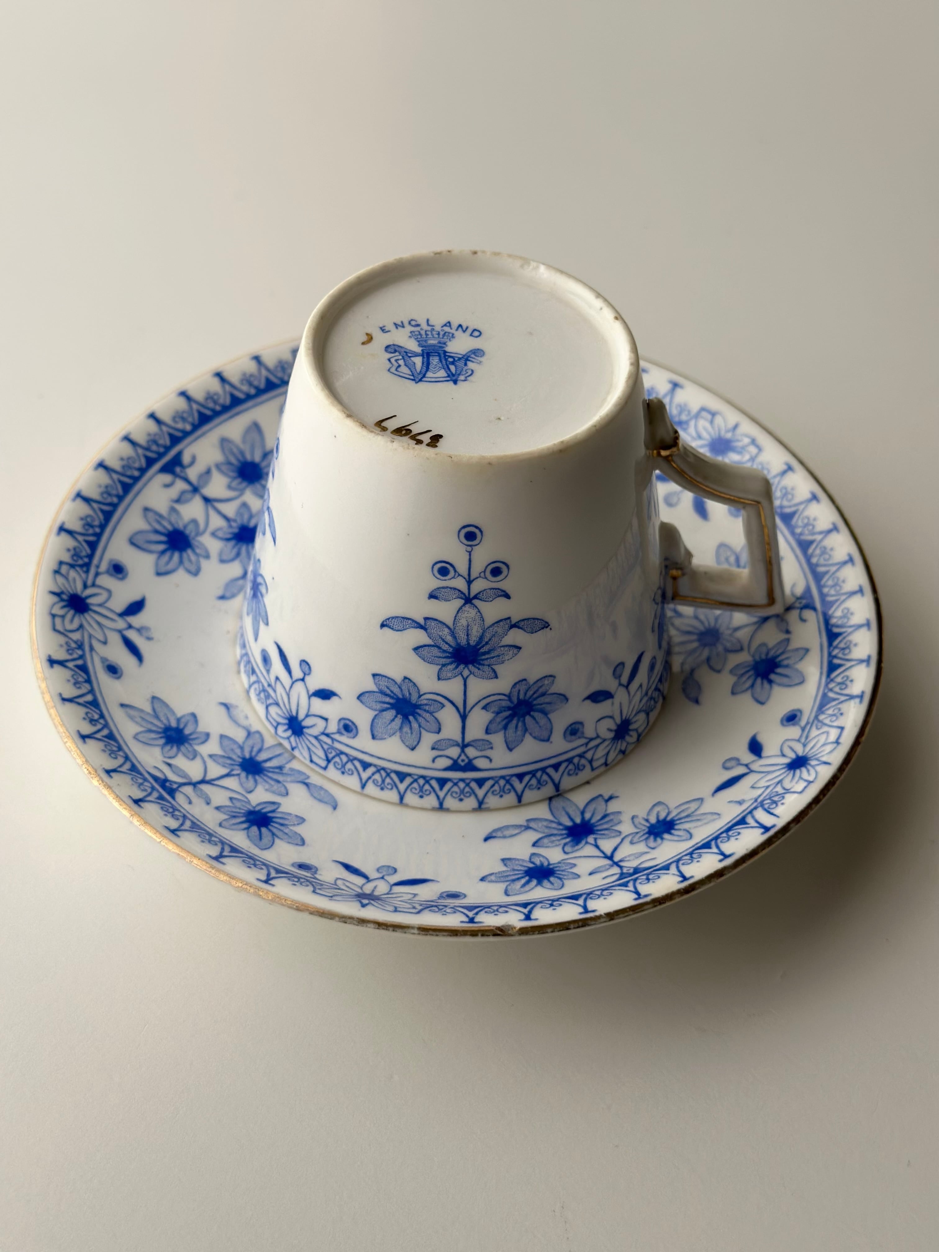 Wileman ワイルマン / ブルー小花のcup&saucer (b) | VIRON antique