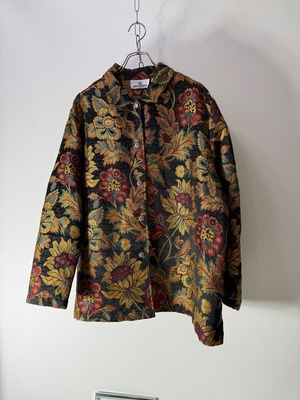 90’s botanical Jacquard Tapestry Jacket
