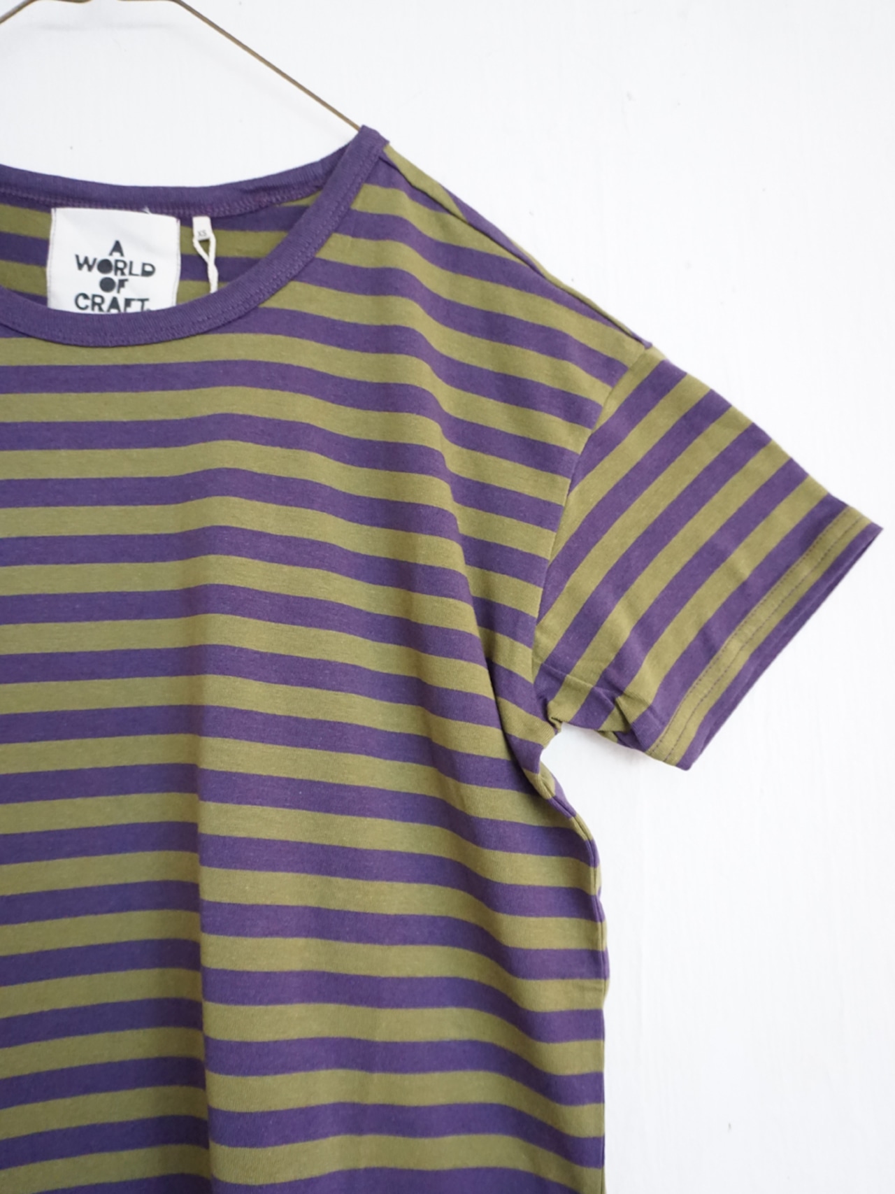 A World of Craft ボーダー半袖Tシャツ