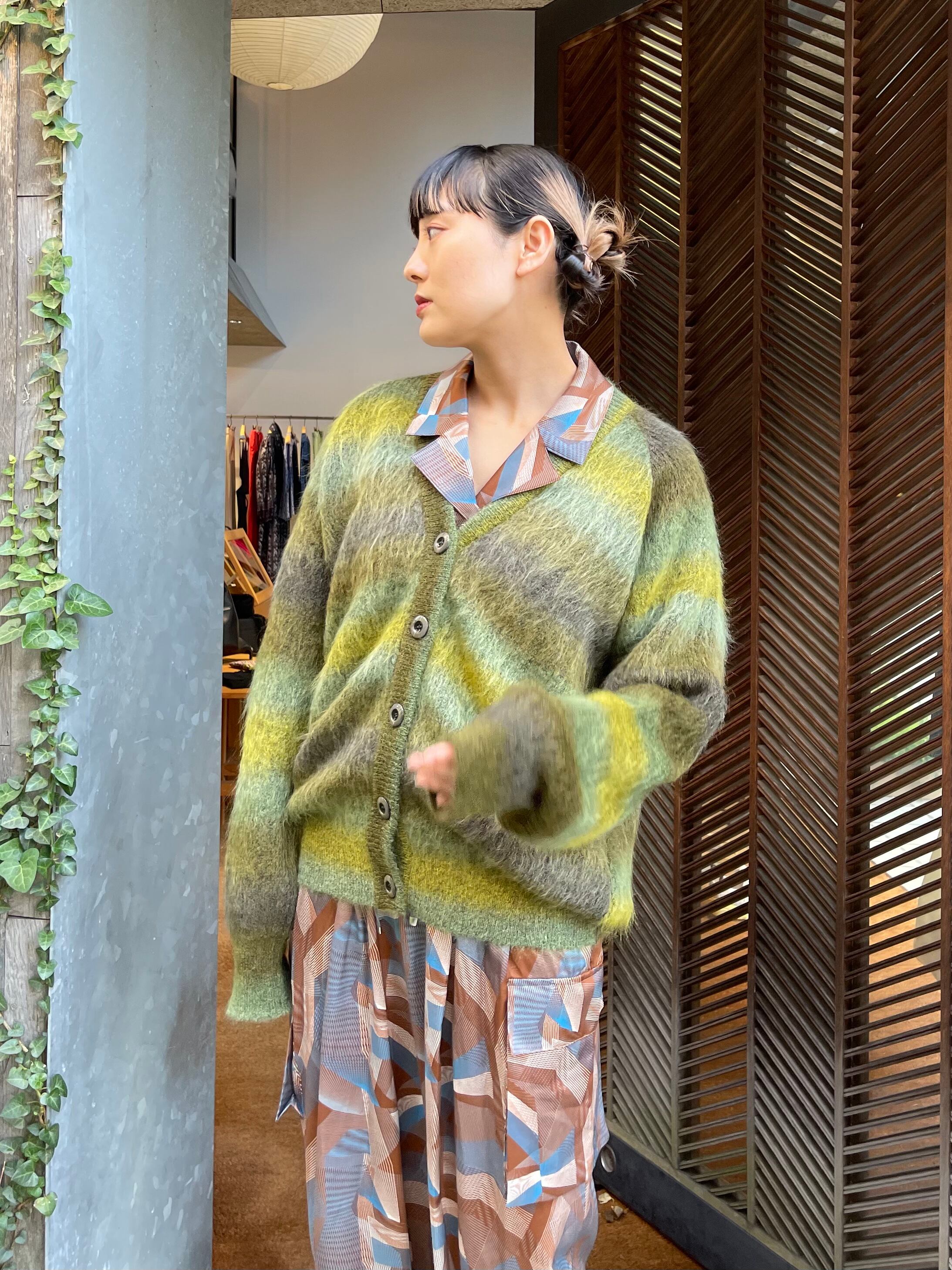 22AW】FUMIE TANAKA フミエタナカ / gradation mohair cardigan