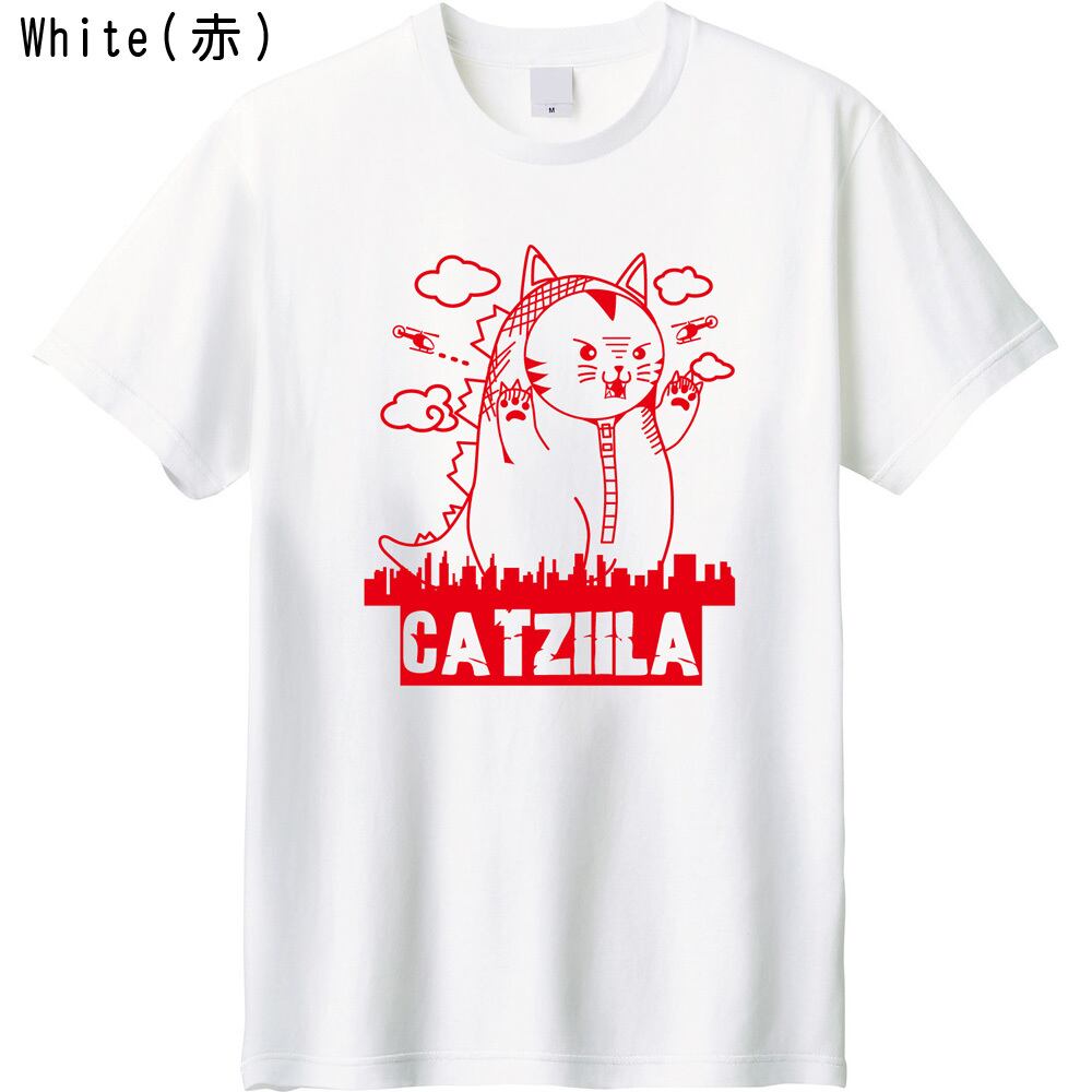 猫 怪獣 Tシャツ 【着ぐるみ デザイン】 おもしろ ユニセックス / 特撮