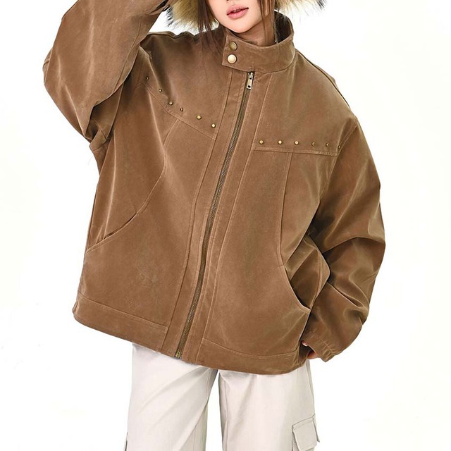 スタンドネックワークストリートブルゾン
 2col   R01586