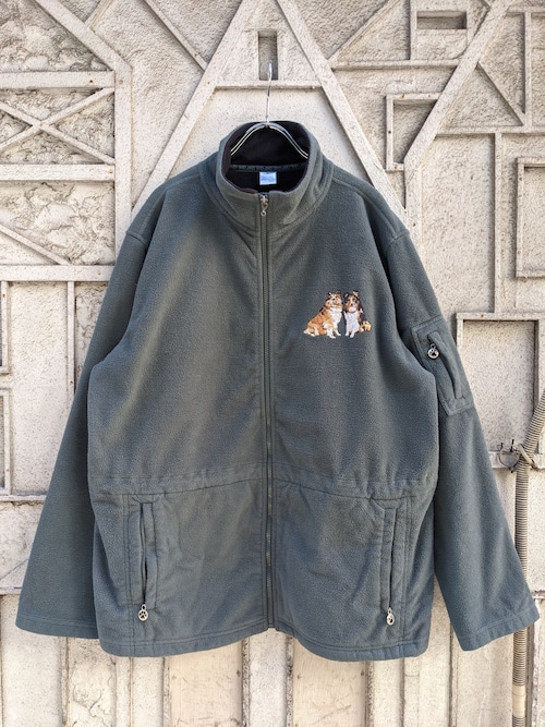 "SHETLAND SHEEPDOG" embroidery fleece