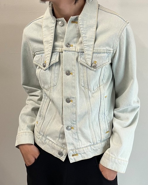 【2017/AW BALENCIAGA】deformed collar denim jacket